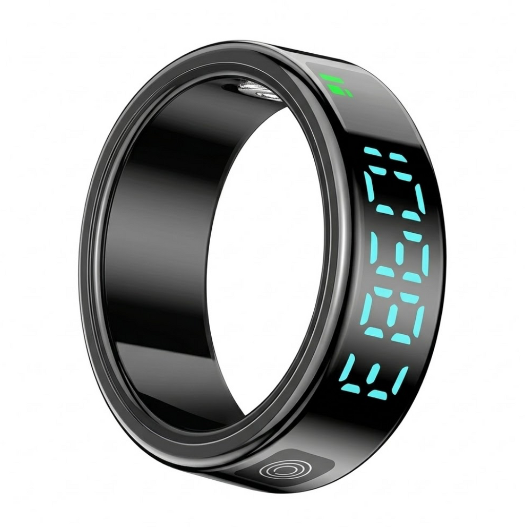 SR08 Smart Ring: Health Tracking with LED Display