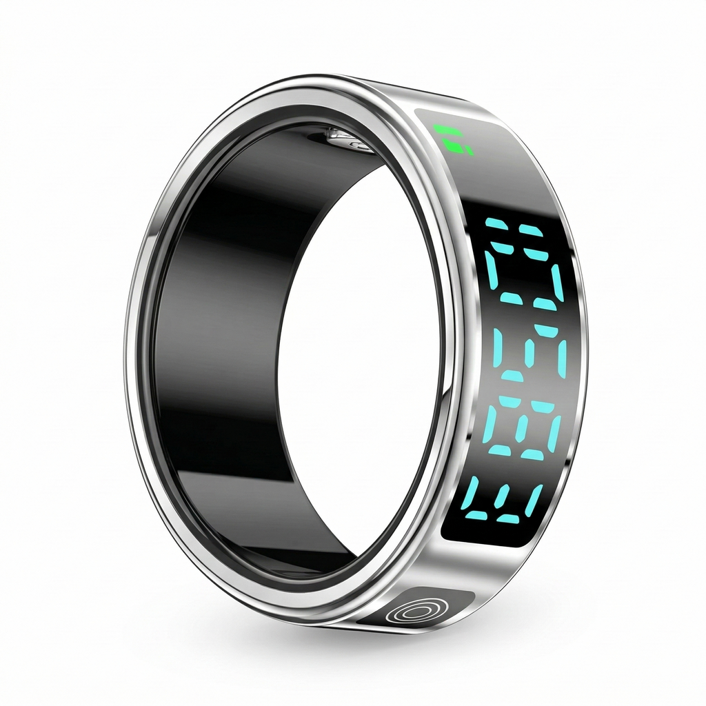 SR08 Smart Ring: Health Tracking with LED Display